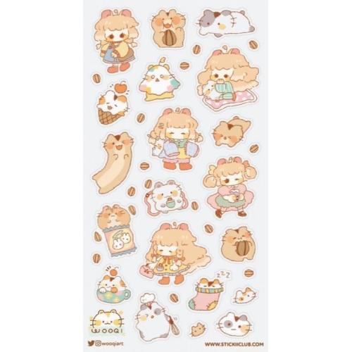 Stickii Stickervel - Happy Hamsters