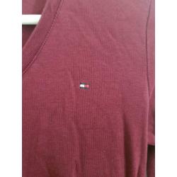 Rode long sleeve trui Tommy Hilfiger | Maat M