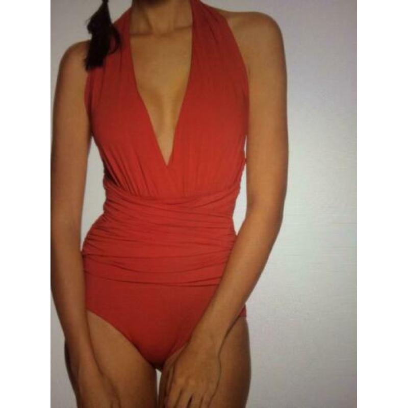 Calvin Klein badpak maat S kleur rood