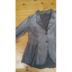 Zilveren Hebbeding colbert maat 2=XL.