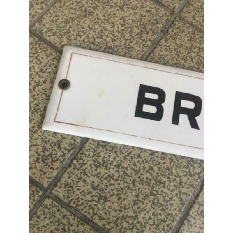 Emaille bord Brand
