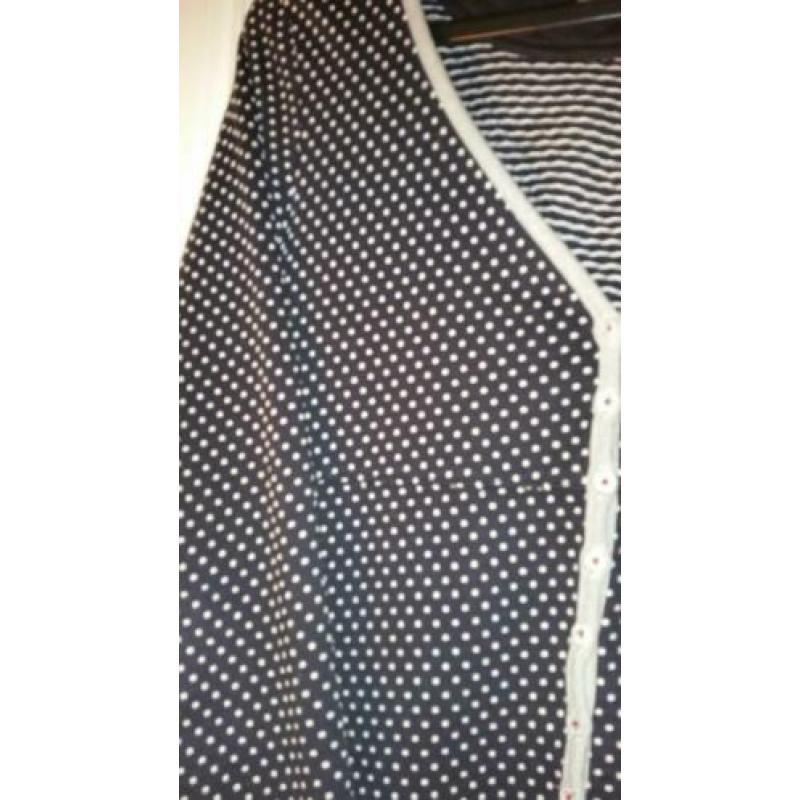 Gaastra - vest blauw wit met rode afwerking Maat M/L