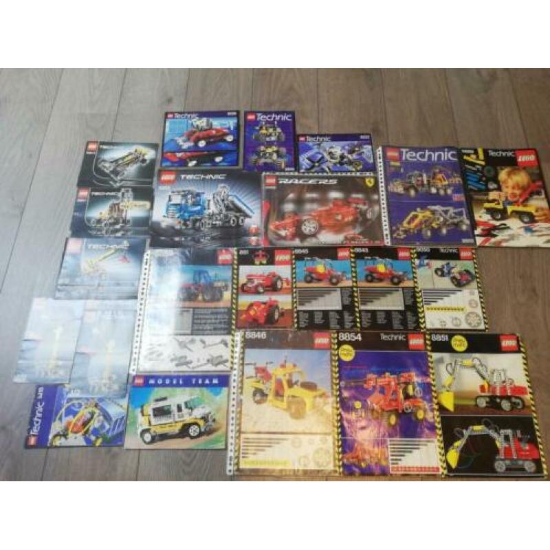 Lego technic 8052,8386,8868 Enz bouwboekjes