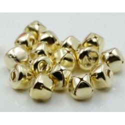 Goudkleurige Belletjes Diverse Maten (5 stuks)