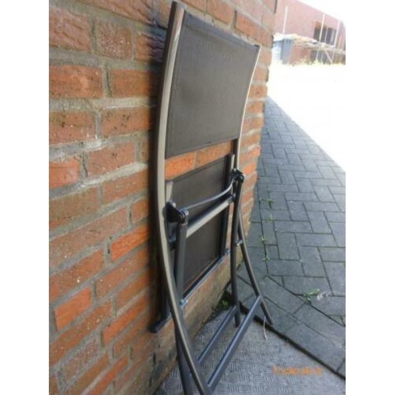 Tuinstoelen inklapbaar met kussen 2 stuks NIEUW