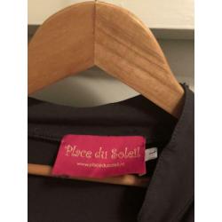 Jumpsuit antraciet grijs L (place du soleil)