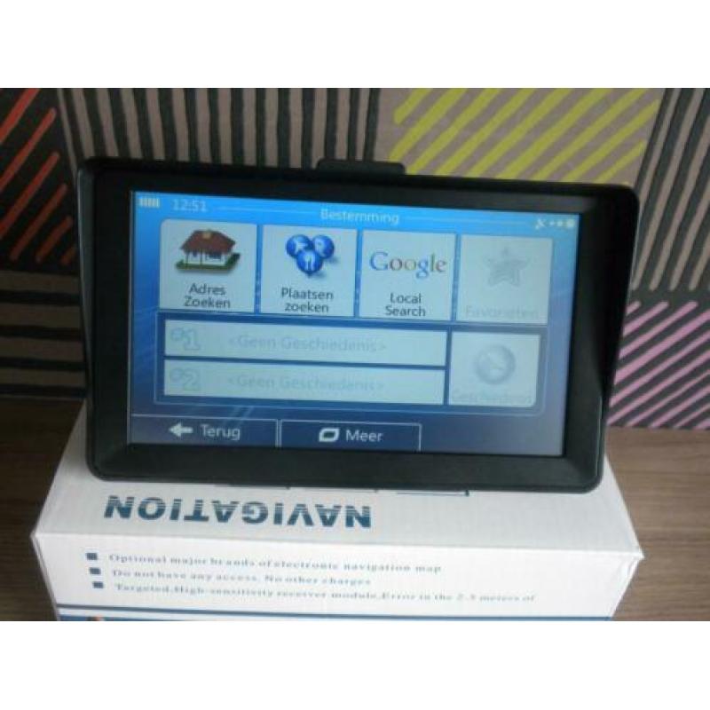 7' Auto, Camper, Truck GPS Vast Zonnescherm.Bluetooth, AV-IN
