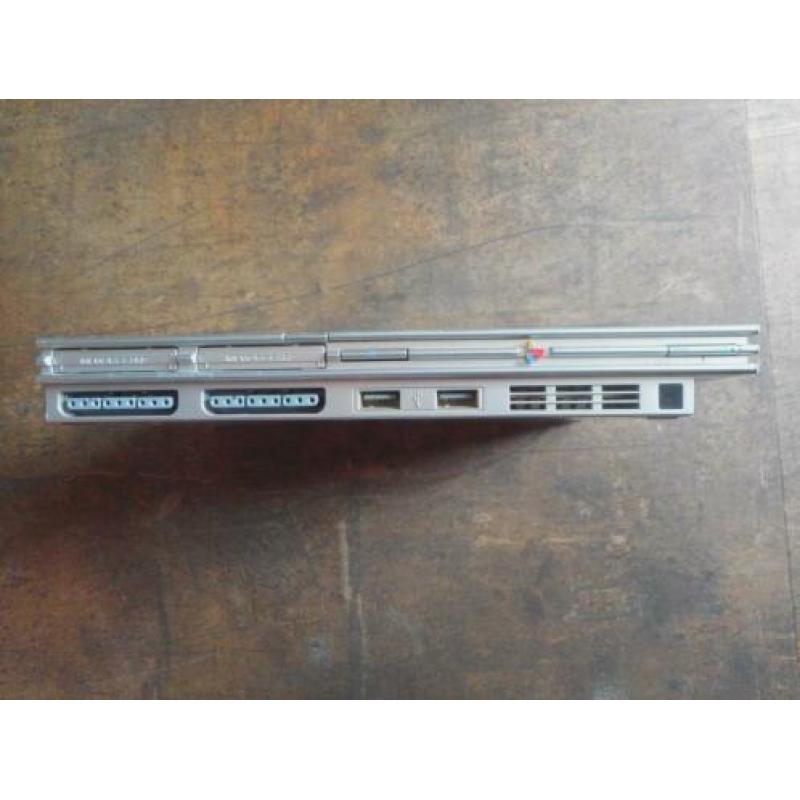 Playstation 2 Slim Silver spelconsole (zie foto's)