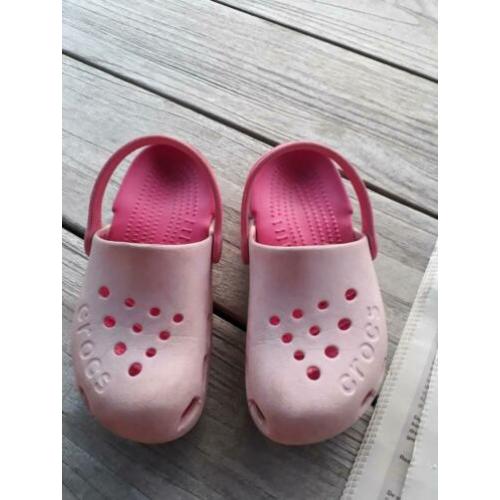 Roze Crocs, maat C11, 27/28/29, nette staat