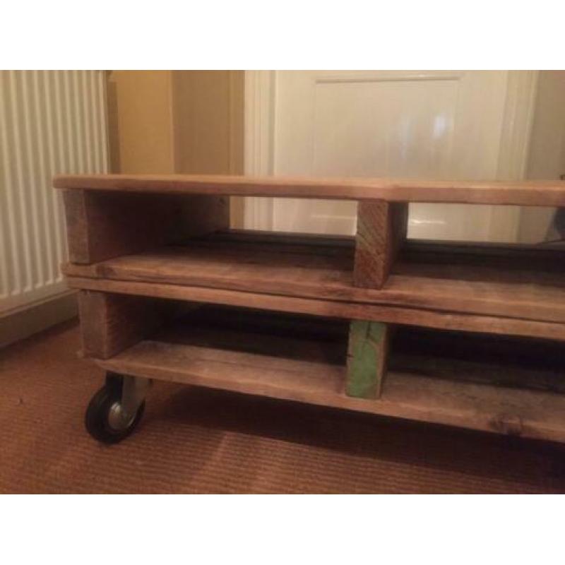 Tv meubel / salontafel sloophout robuust industrieel pallet