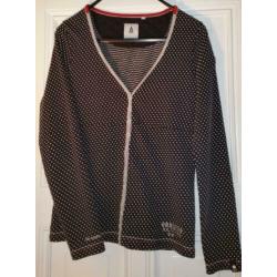 Gaastra - vest blauw wit met rode afwerking Maat M/L