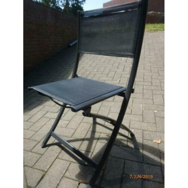Tuinstoelen inklapbaar met kussen 2 stuks NIEUW