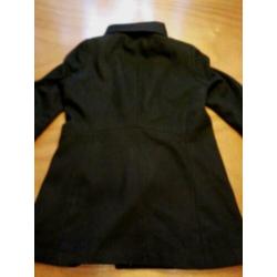 Mooie jas trenchcoat blazer H&M zwart maat 38/M zgan