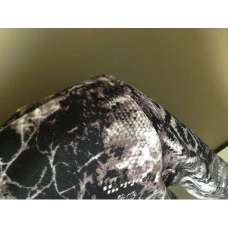 colbert jasje bruin-zwart+slangen-print true spirit L-XL