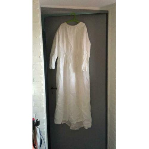 Trouwjurk maat m voor carnaval wit lang