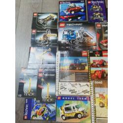 Lego technic 8052,8386,8868 Enz bouwboekjes