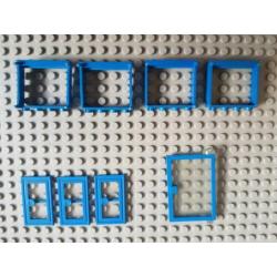 Lego ramen en deuren blauw - RD003