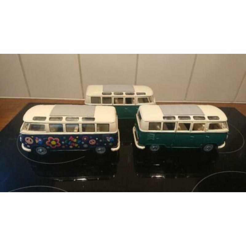 3 Volkswagen T1 busjes 1962 1/24