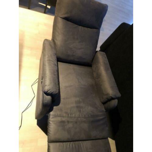 Elektrisch traploos. Relax fauteuil Manteo kleur clay