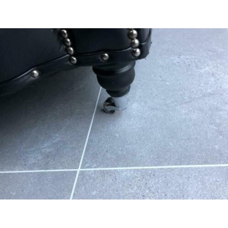 Originele Chesterfield bank zwart 245cm breed