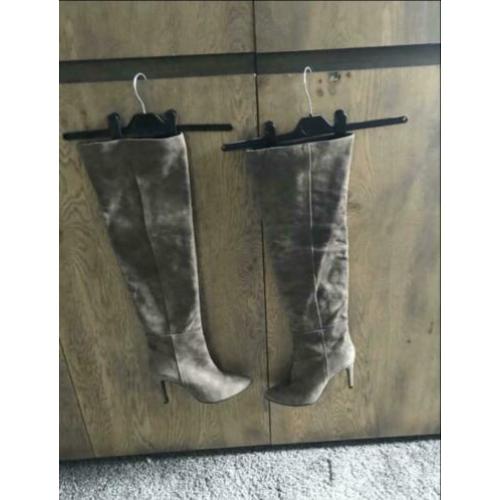 Ab Donkers overknee laarzen taupe maat 39