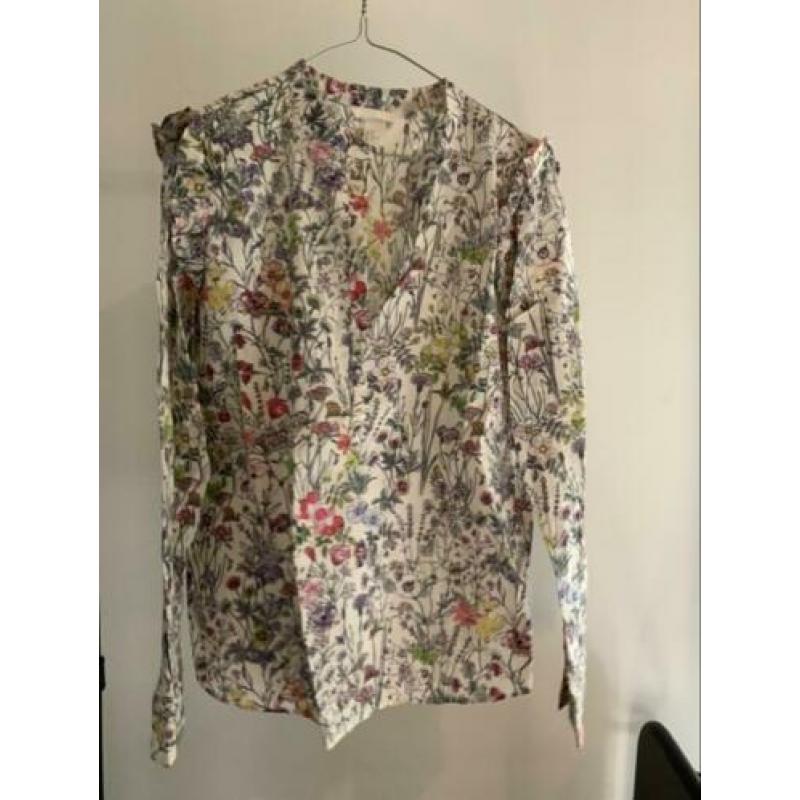 Bohemian print blouse met roezel maat 42