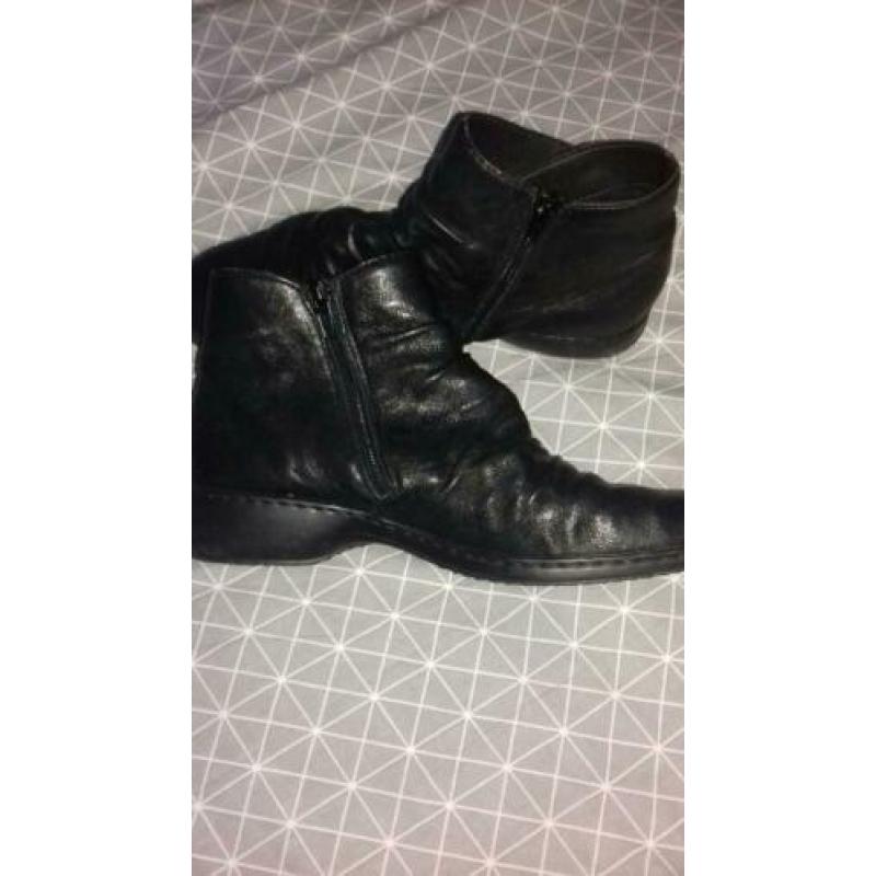Rieker dames enkel laarsjes zwart mt. 40