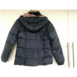 CKS donker blauwe meisjes winterjas, maat 12 jaar