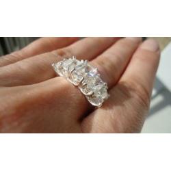 925 zilver ring cz cubic zirconia bling maat 18 - Vanoli