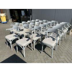 Originele TON thonet cafe bar bistro stoelen whitewash