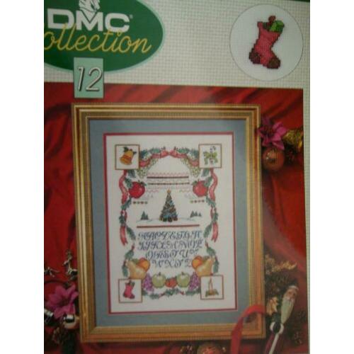 DMC collection 12, kerst-merklap NIEUW. Heb ook DMC garens.