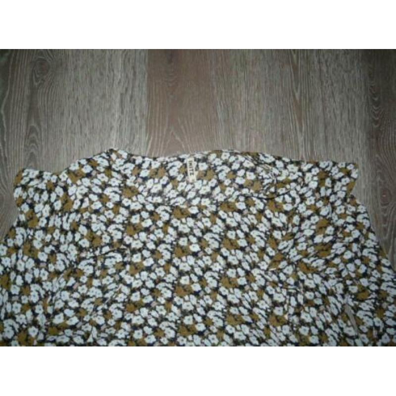 Voile gebloemde roezel blouse Imitz maat L 40 42