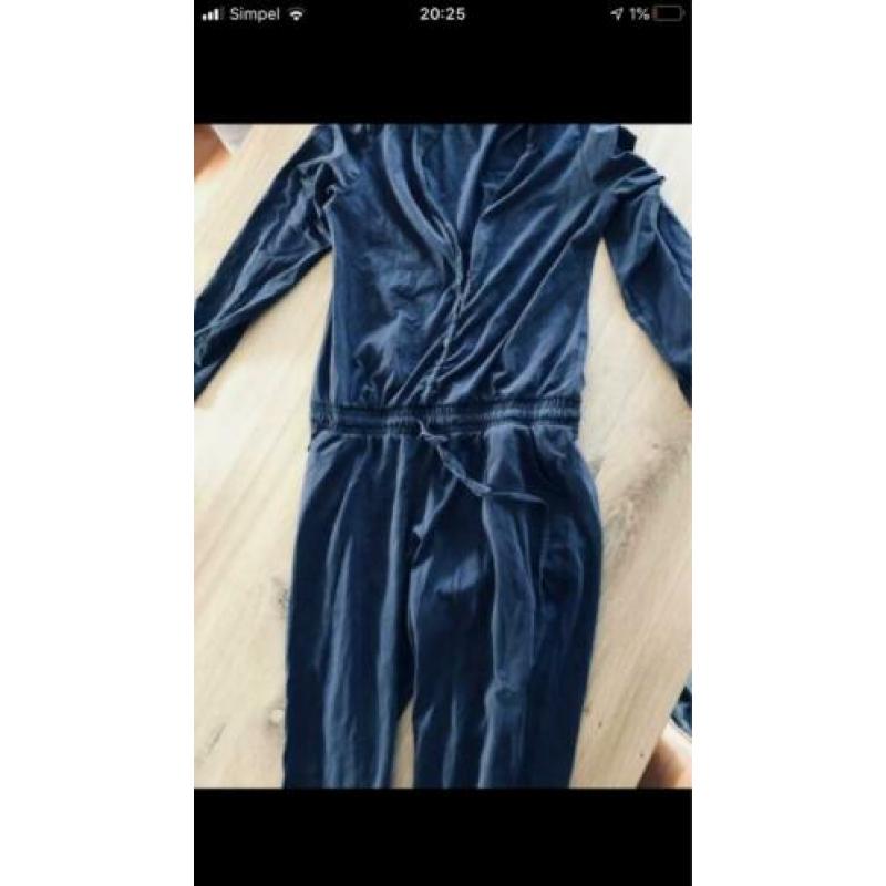 Jumpsuit antraciet grijs L (place du soleil)