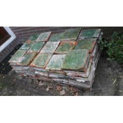 ANTIEKE Estrikken groen en rood