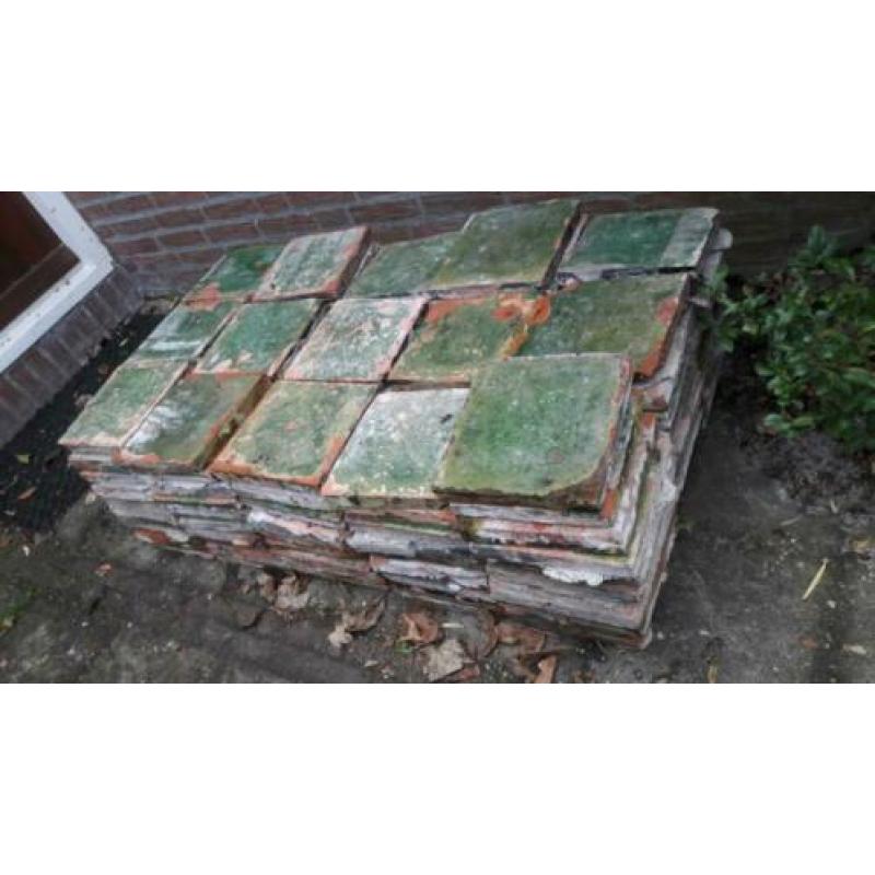 ANTIEKE Estrikken groen en rood