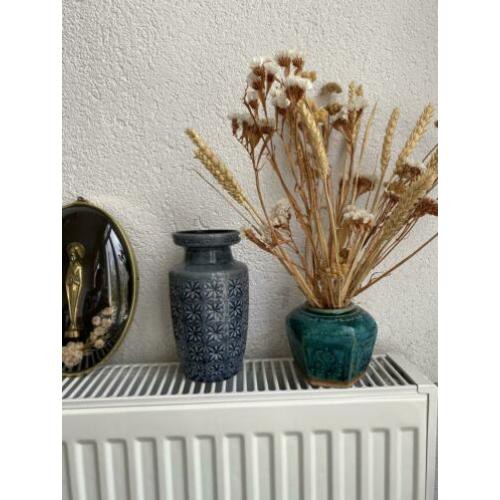 West Germany vaas 261 18 blauw grijs