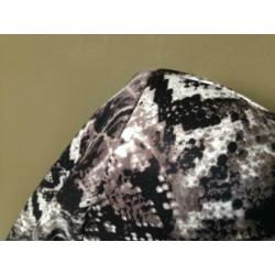 colbert jasje bruin-zwart+slangen-print true spirit L-XL