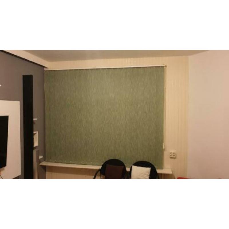 Lamellen Jaloezieen groen textiel z.g.a.n.