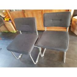 Antraciet grijze eetkamerstoelen