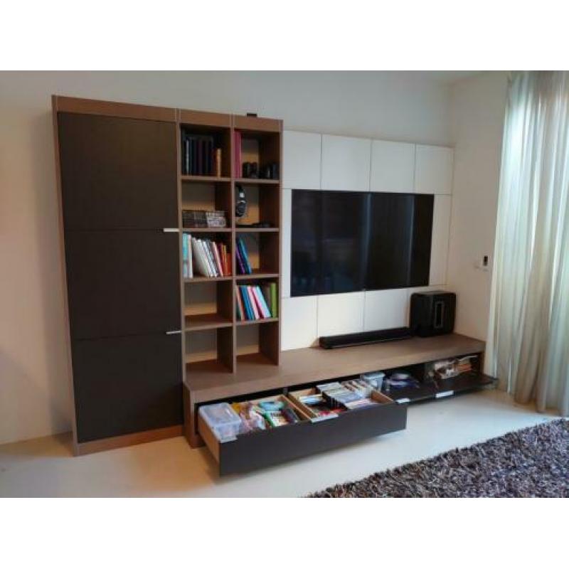 Wandmeibel Pastoe L260/360 | Grey Oak / Structure Taupe