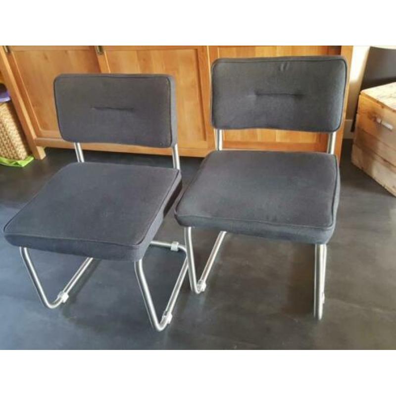 Antraciet grijze eetkamerstoelen