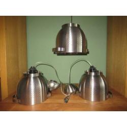 3 hanglampen van vergieten