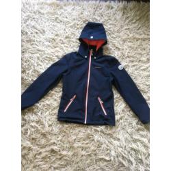 Icepeak blauwe softshell jas meisje maat 164