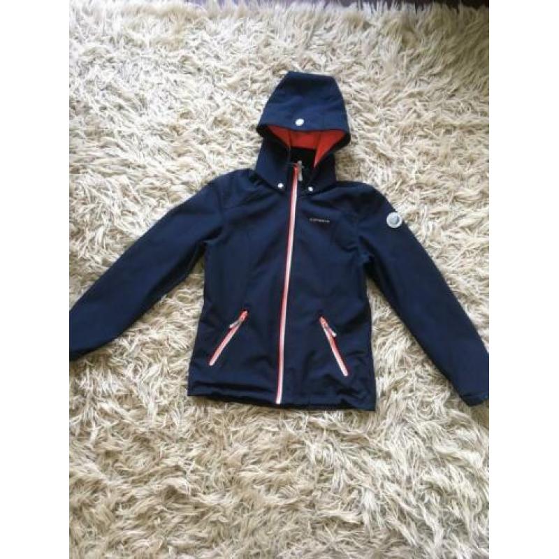 Icepeak blauwe softshell jas meisje maat 164