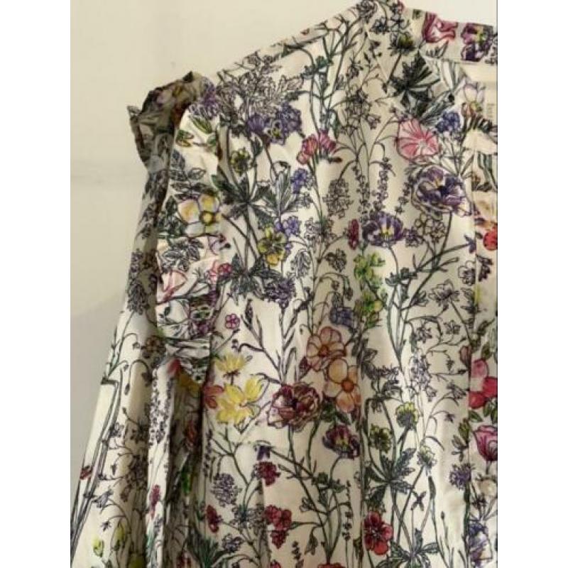Bohemian print blouse met roezel maat 42