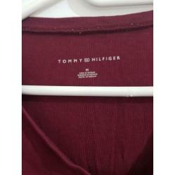 Rode long sleeve trui Tommy Hilfiger | Maat M