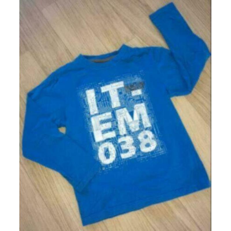 Heerlijke blauwe longsleeve , maat 134