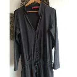 Jumpsuit antraciet grijs L (place du soleil)