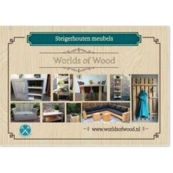 Nieuwe steigerhouten plantenladder