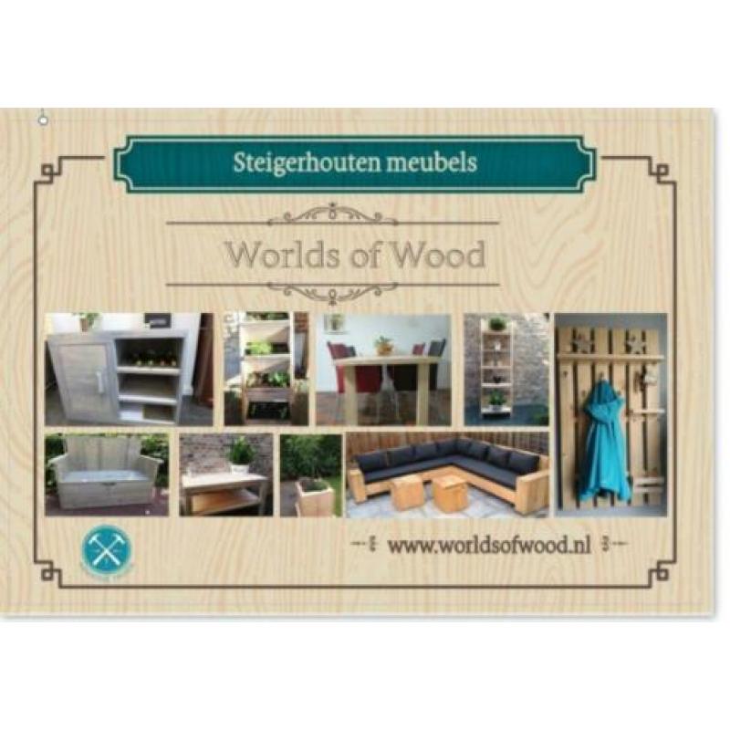 Nieuwe steigerhouten plantenladder